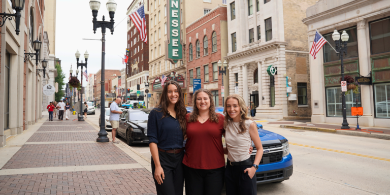 UTRF's 2026 interns post for a picture together in downtown Knoxville, TN.