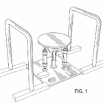 A technical drawing of the active pneumatic balance platform technology