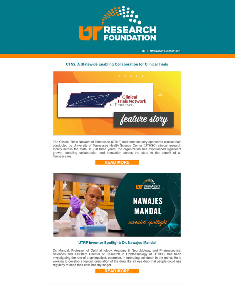 UTRF September 2021 Newsletter
