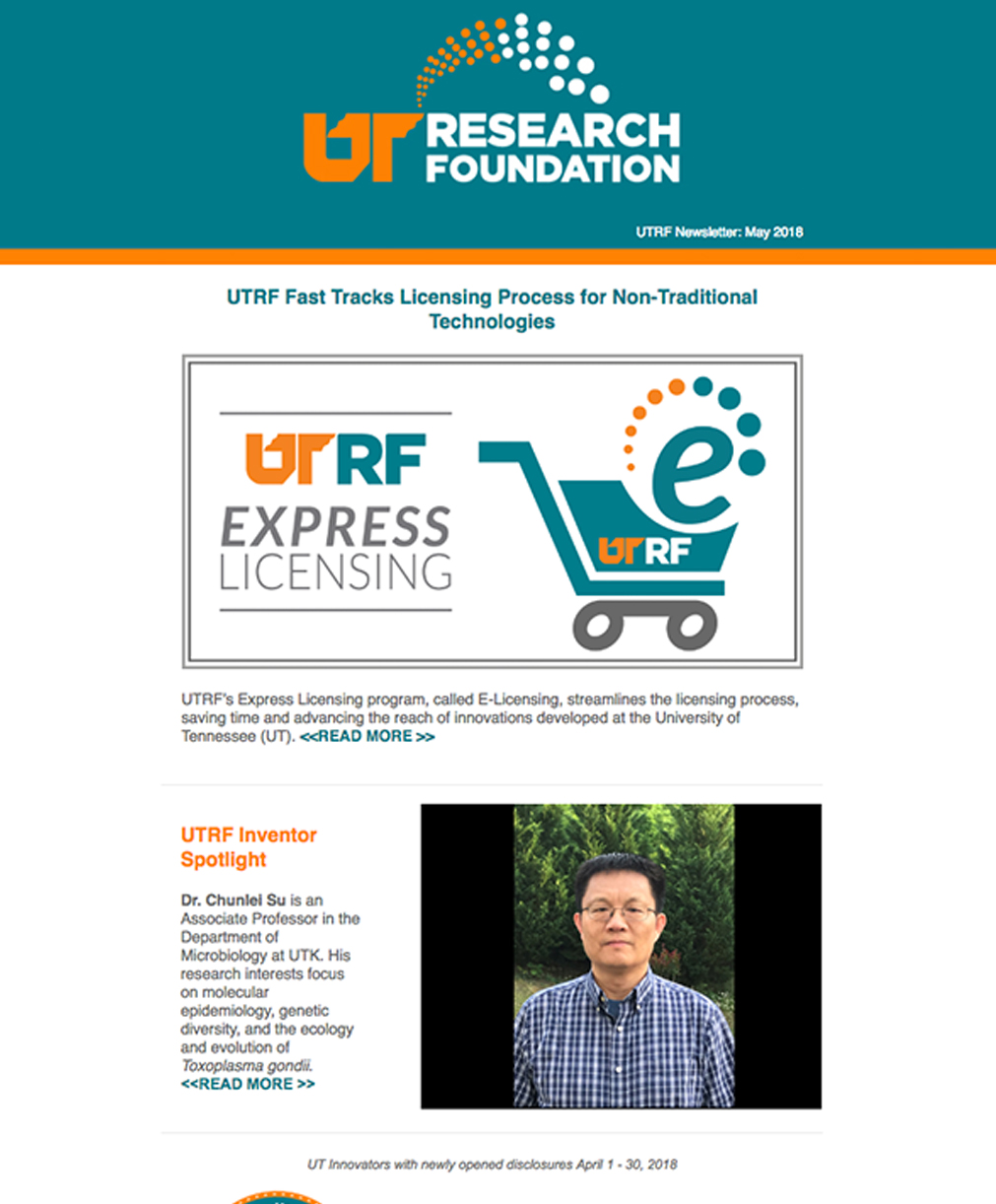 UTRF May 2018 Newsletter