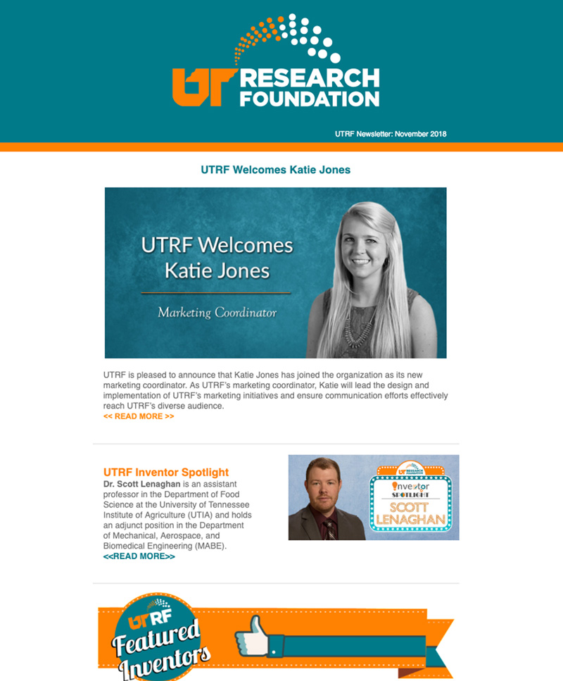 UTRF November 2018 Newsletter